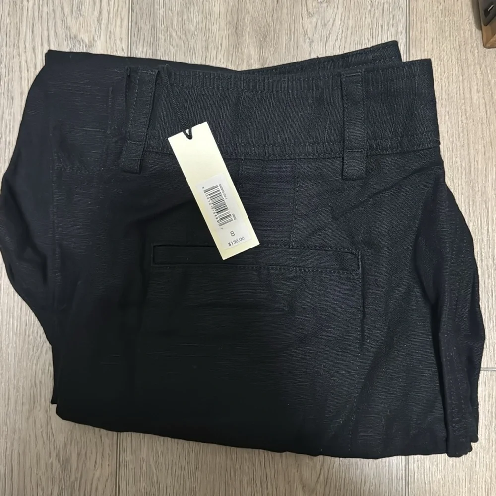 NWT! Banana Republic Black Mya Cotton-Linen Cargo Pant - Multiple Sizes🖤 882900
